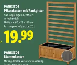 Lidl Parkside pflanzkasten mit rankgitter Angebot