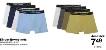 Zeeman Kinder Boxershorts Angebot