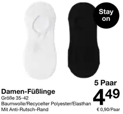 Zeeman Damen Füßlinge Angebot