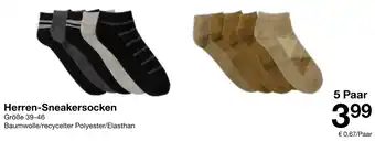 Zeeman Herren Sneakersocken Angebot