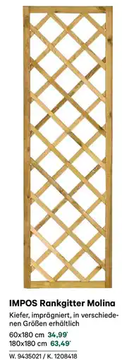 Lagerhaus Impos rankgitter molina Angebot