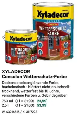 Lagerhaus Xyladecor Consolan Wetterschutz-Farbe Angebot
