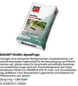 Lagerhaus BAUMIT NixMix SpeedFuge Angebot