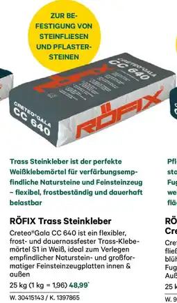 Lagerhaus RÖFIX Trass Steinkleber Angebot