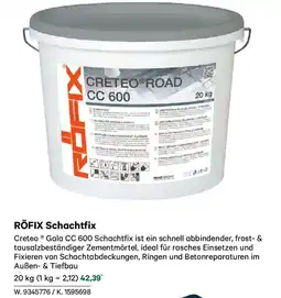 Lagerhaus Röfix schachtfix Angebot