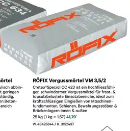 Lagerhaus Röfix vergussmörtel vm 3,5/2 Angebot