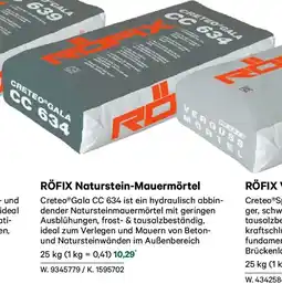 Lagerhaus Röfix naturstein mauermörtel Angebot