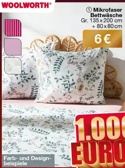 Woolworth Mikrofaser Bettwäsche Angebot