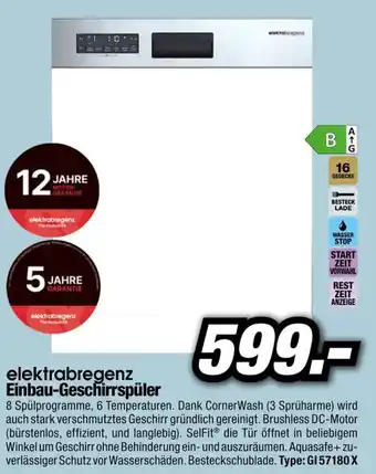 Elektrabregenz Einbau-Geschirrspüler