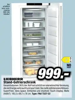 Red Zac Liebherr stand gefrierschrank Angebot