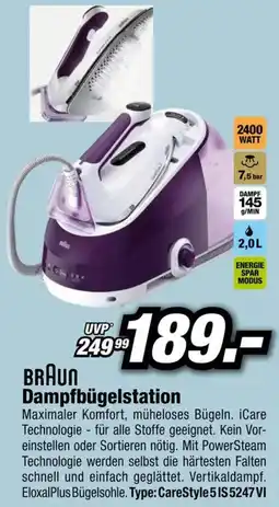 Red Zac Braun dampfbügelstation Angebot