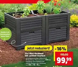 Thomas Philipps 2in1 Maxi-Hochbeet inkl. großem Staufach Angebot