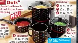 Norma Casa Royale Emaille-Kochtöpfe Bunte Dots Angebot