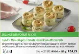 Bofrost Mini Bagels Tomate Basilikum Mozzarella Angebot