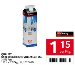 Transgourmet Quality österreichische vollmilch esl Angebot
