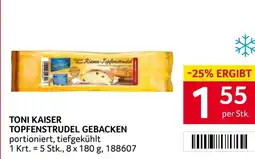 Transgourmet Topfenstrudel gebacken Angebot