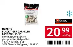 Transgourmet Black tiger garnelen easy peel 13/15 Angebot