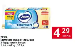 Transgourmet ZEWA COMFORT TOILETTENPAPIER Angebot