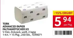 Transgourmet Advanced papier falthandtücher h3 Angebot