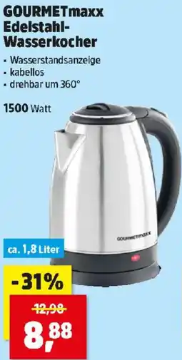 Thomas Philipps GOURMETmaxx Edelstahl Wasserkocher Angebot