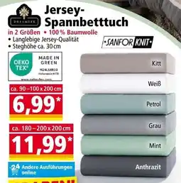 Norma Jersey Spannbetttuch Angebot