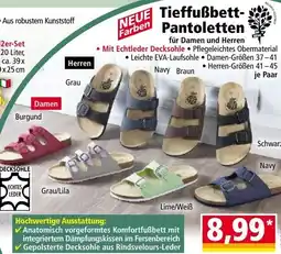 Norma Tieffußbett Pantoletten Angebot