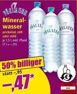 Norma Mineralwasser Angebot