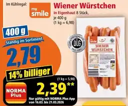 Norma Wiener Würstchen Angebot