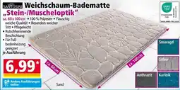 Norma Weichschaum Badematte Stein Muscheloptik Angebot
