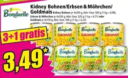 Norma Kidney Bohnen/Erbsen & Möhrchen Goldmais Angebot