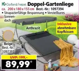 Norma Doppel Gartenliege Angebot