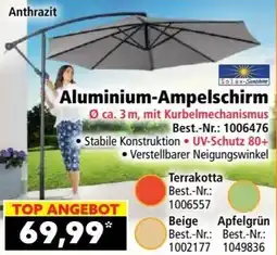 Norma Aluminium Ampelschirm Angebot