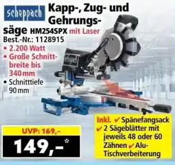 Norma Kapp, Zug und Gehrungssäge Angebot