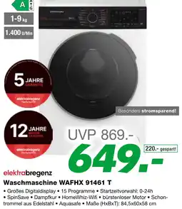 EP elektrabregenz Waschmaschine WAFHX 91461 T Angebot