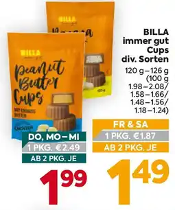 Billa Billa immer Cups Angebot