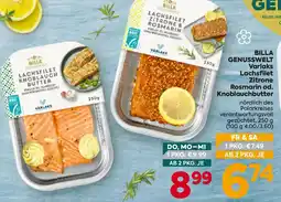 Billa Billa Genusswelt Lachsfilet Zitrone & Rosmarin Angebot