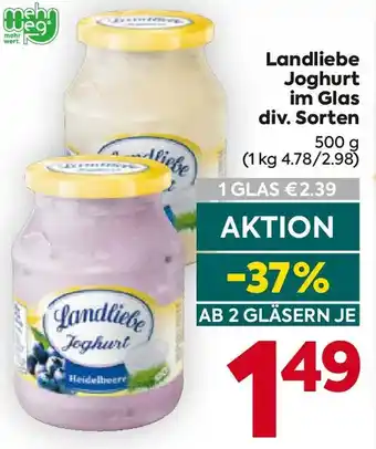 Billa Landliebe Joghurt Angebot