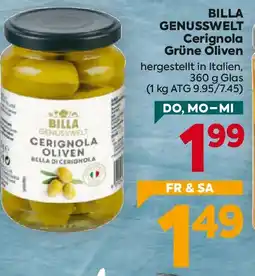 Billa Billa Genusswelt Cerignola Oliven Angebot