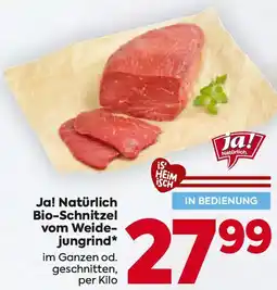Billa Ja! Natürlich Bio-Schnitzel vom Weide- jungrind Angebot