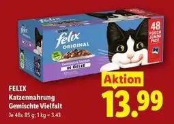 Lidl FELIX Katzennahrung Gemischte Vielfalt Angebot