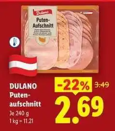 Lidl Dulano Putenaufschnitt Angebot
