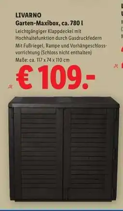 Lidl LIVARNO Garten-Maxibox, ca. 780 l Angebot