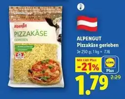 Lidl Alpengut Pizzakäse gerieben Angebot
