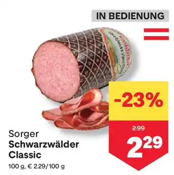 MPreis Sorger Schwarzwälder Classic Angebot