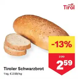 MPreis Tiroler Schwarzbrot Angebot