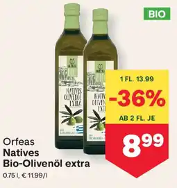 MPreis Natives Bio-Olivenöl extra Angebot