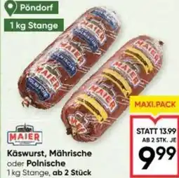 Maximarkt Käswurst Mährische oder Polnische Angebot