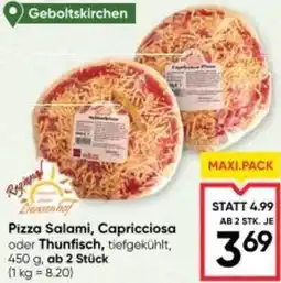 Maximarkt Pizza Salami Capricciosa oder Thunfisch Angebot