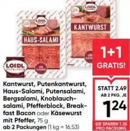 Maximarkt Kantwurst Haus Salami Angebot