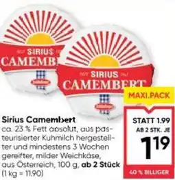 Maximarkt Sirius Camembert Angebot